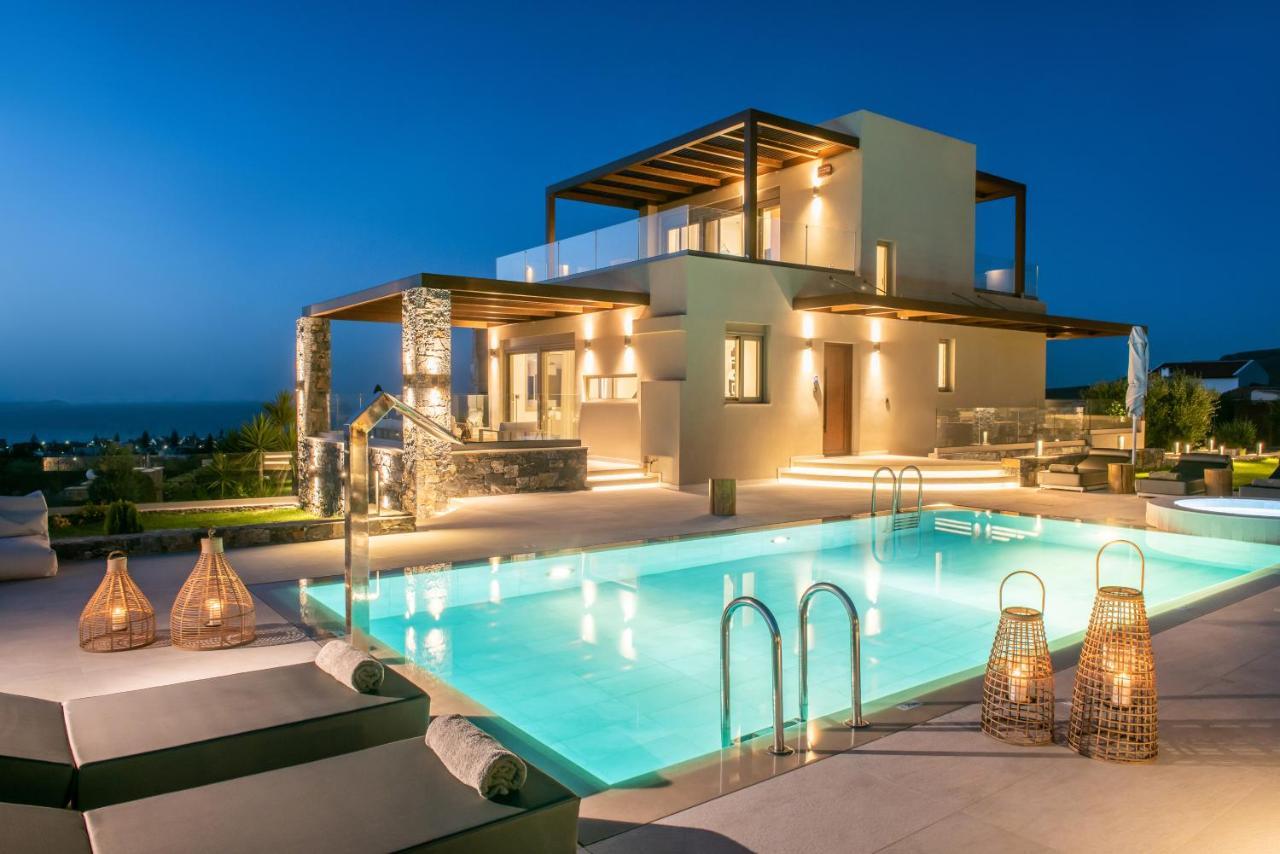 Kymo Instyle Villa - Sea View Private Pool Jacuzzi Kokkini Hani Eksteriør billede