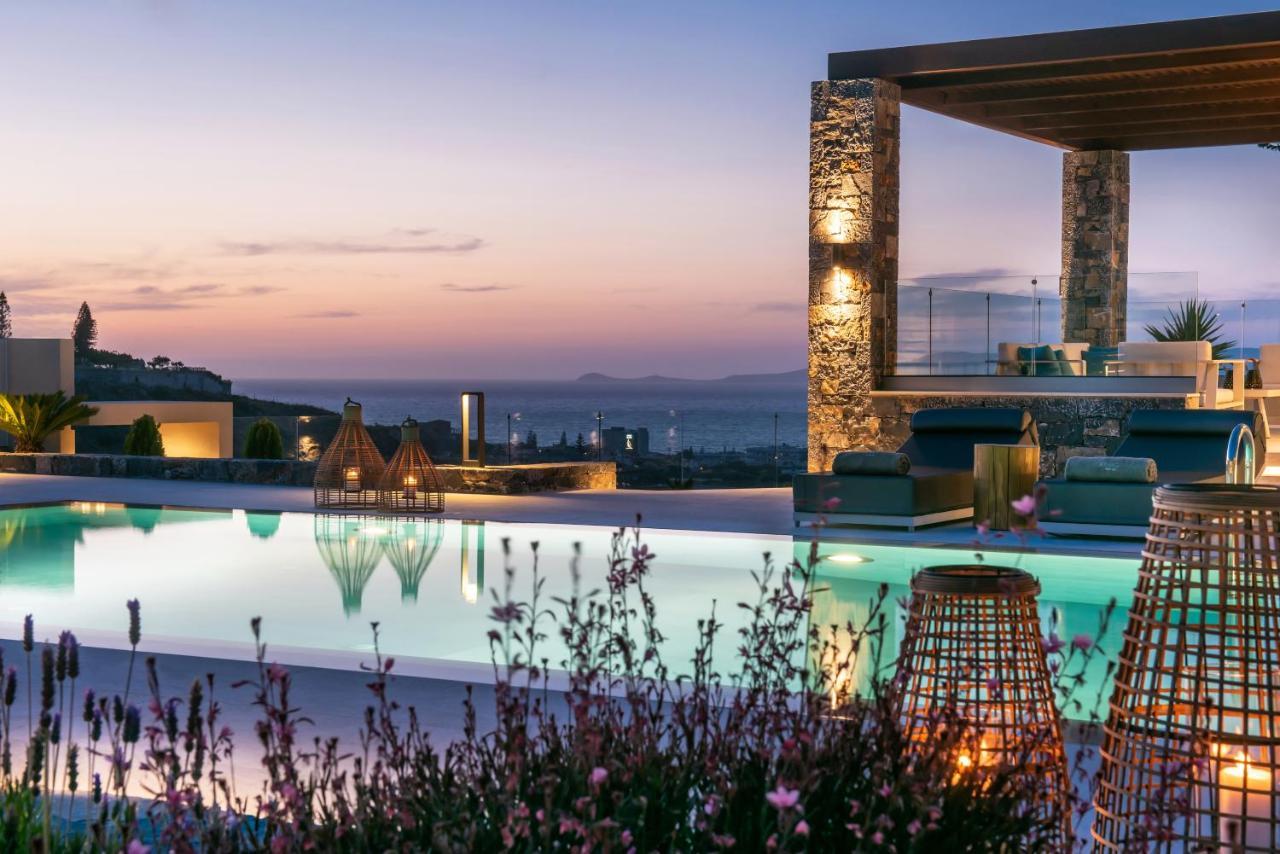 Kymo Instyle Villa - Sea View Private Pool Jacuzzi Kokkini Hani Eksteriør billede