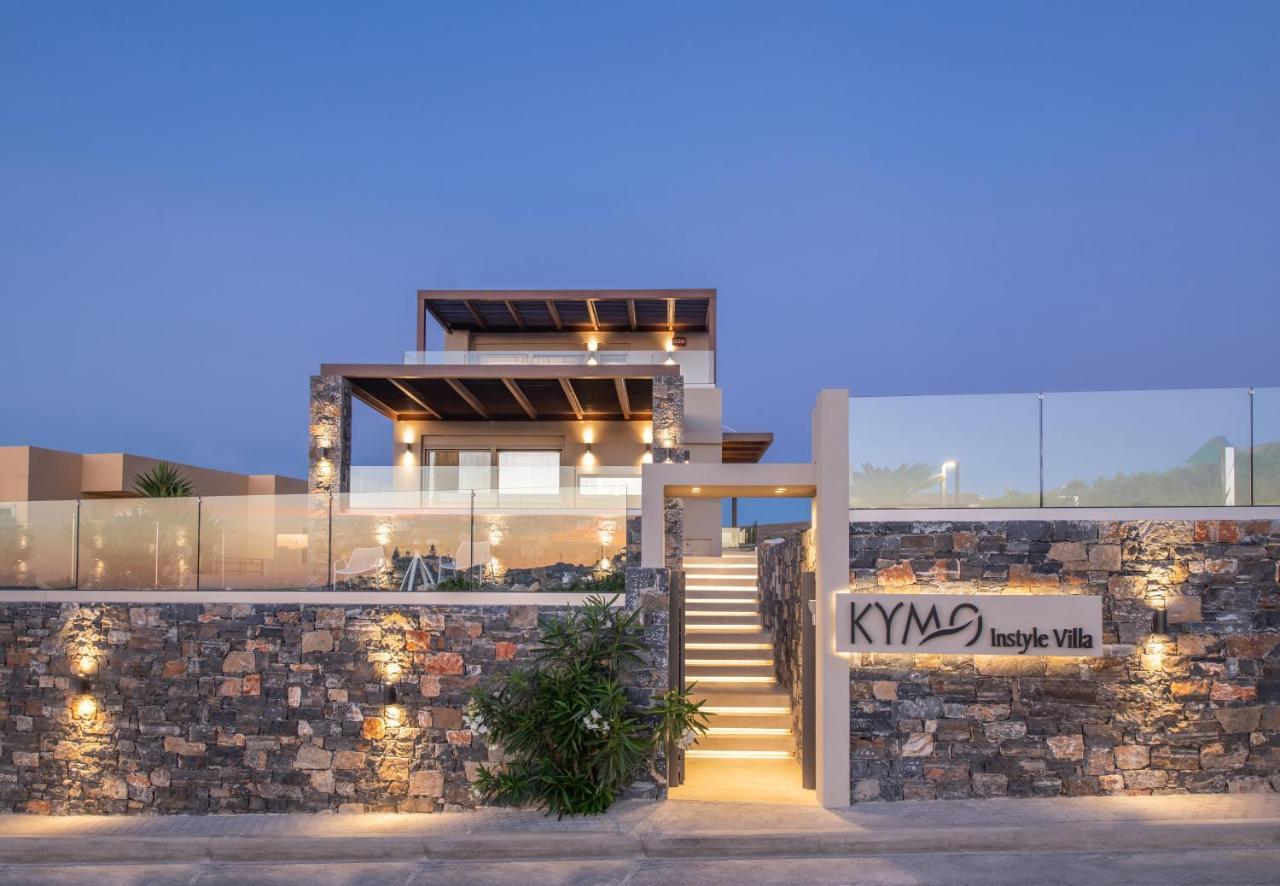 Kymo Instyle Villa - Sea View Private Pool Jacuzzi Kokkini Hani Eksteriør billede