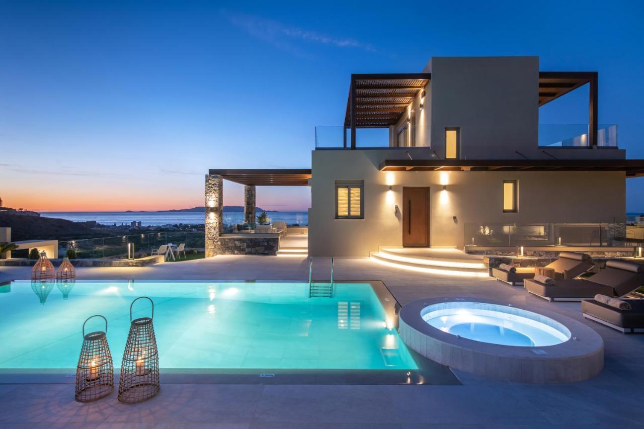 Kymo Instyle Villa - Sea View Private Pool Jacuzzi Kokkini Hani Eksteriør billede